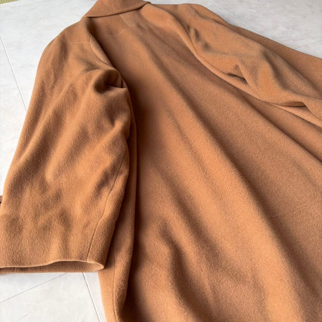 カシミヤ100% CASA DORRA カサドーラ ダブルコート キャメル L
