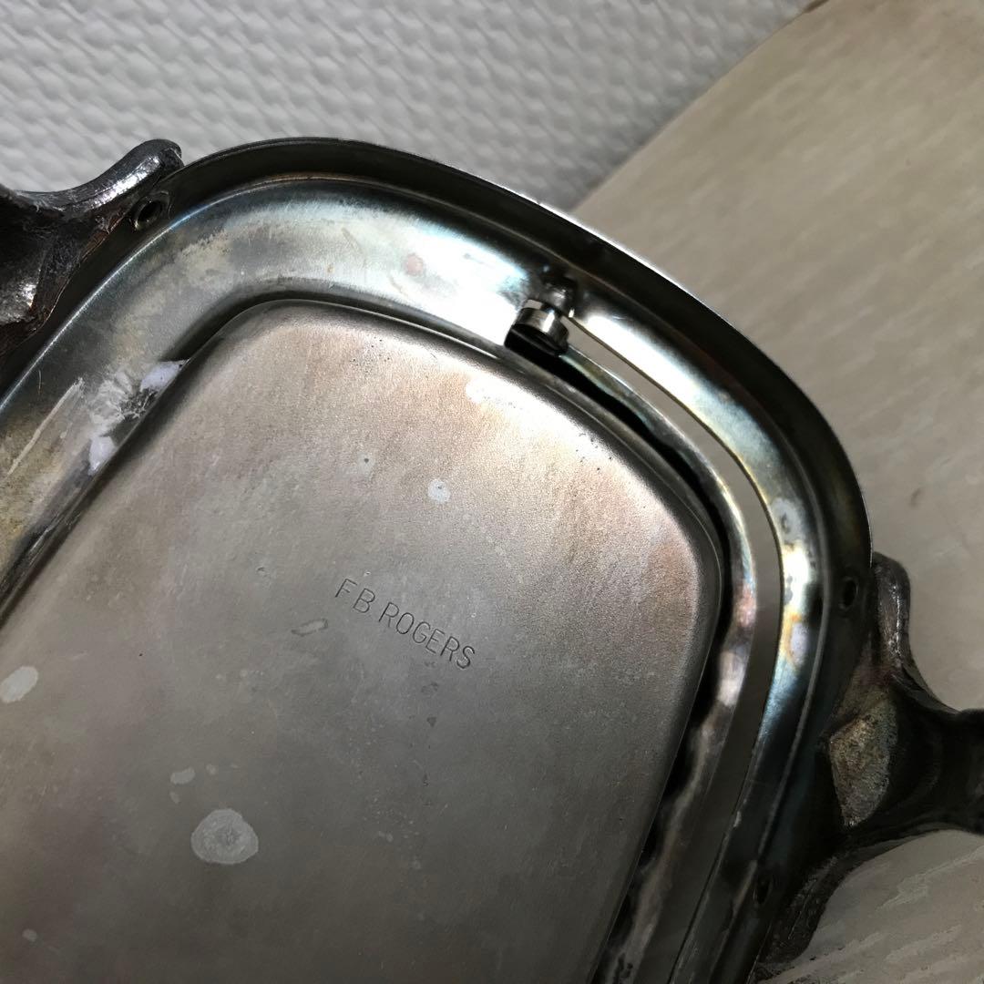 F.B. Rogers ライオン バターディッシュ シルバープレート 銀 獅子