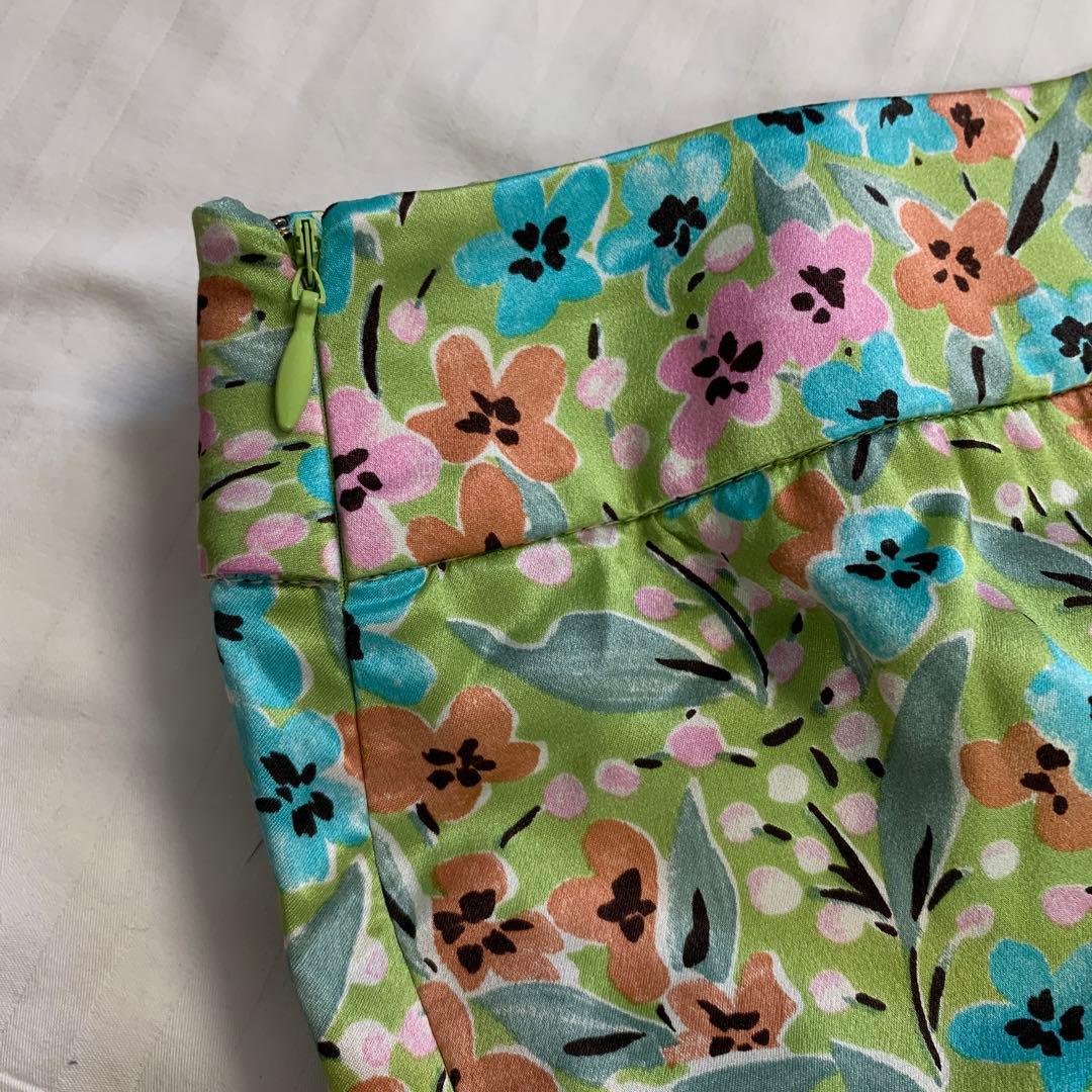 W3)VALENTINO セット ベスト ミニスカート シルク 花柄 3点 - メルカリ