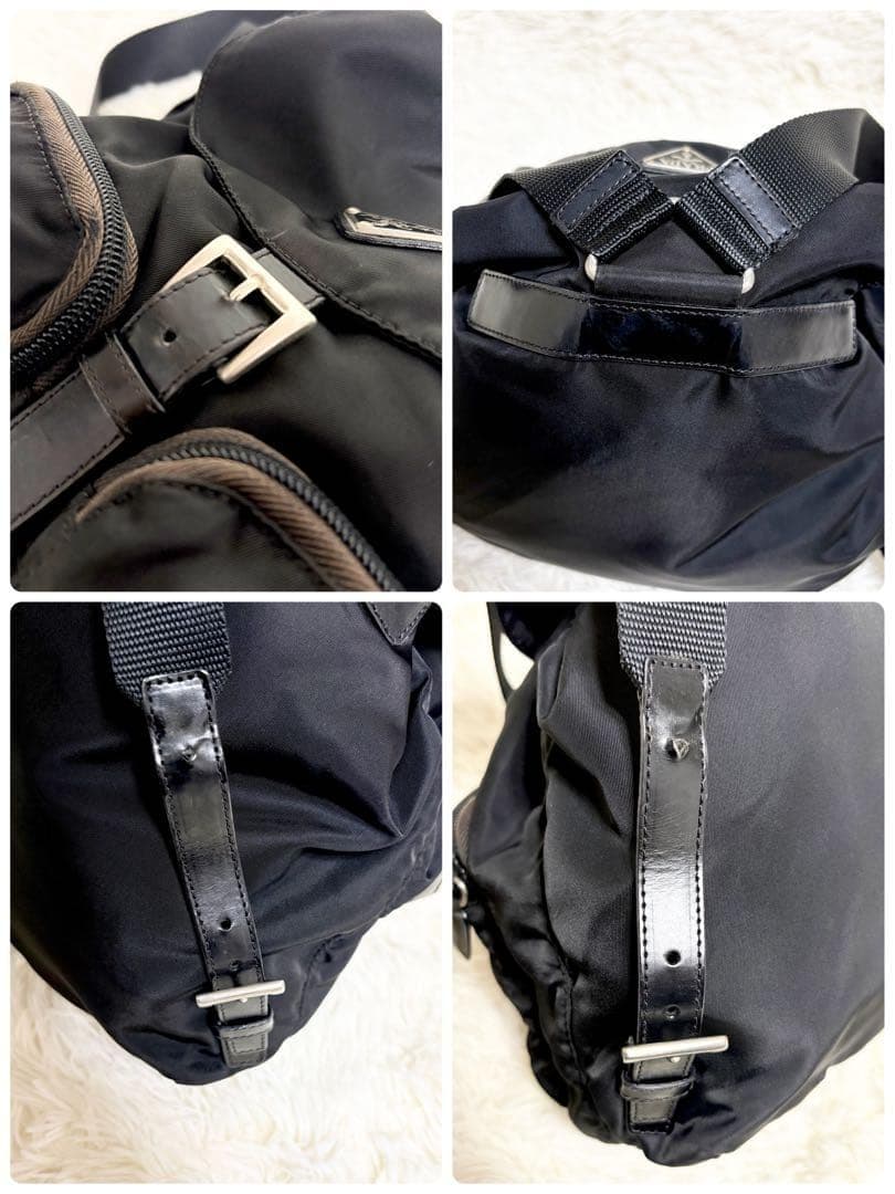 極美品　PRADA プラダ リュック バックパック 三角ロゴ　巾着 ナイロン