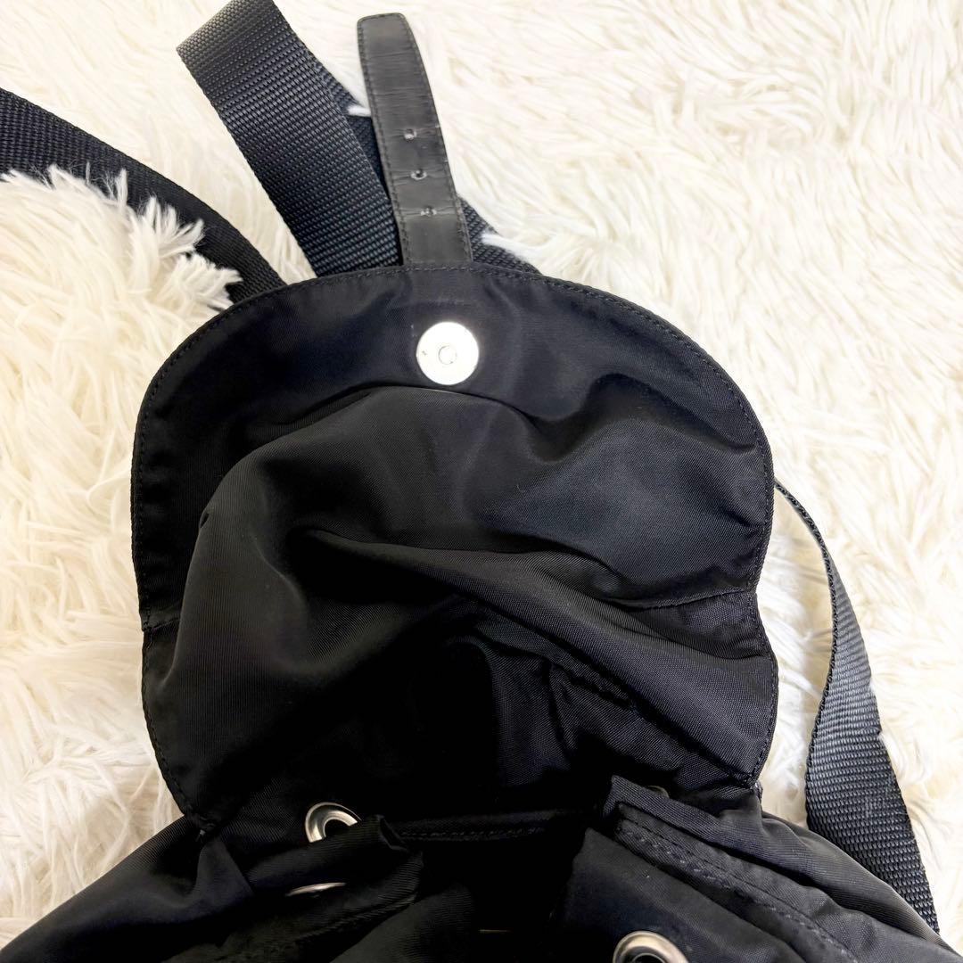 極美品　PRADA プラダ リュック バックパック 三角ロゴ　巾着 ナイロン