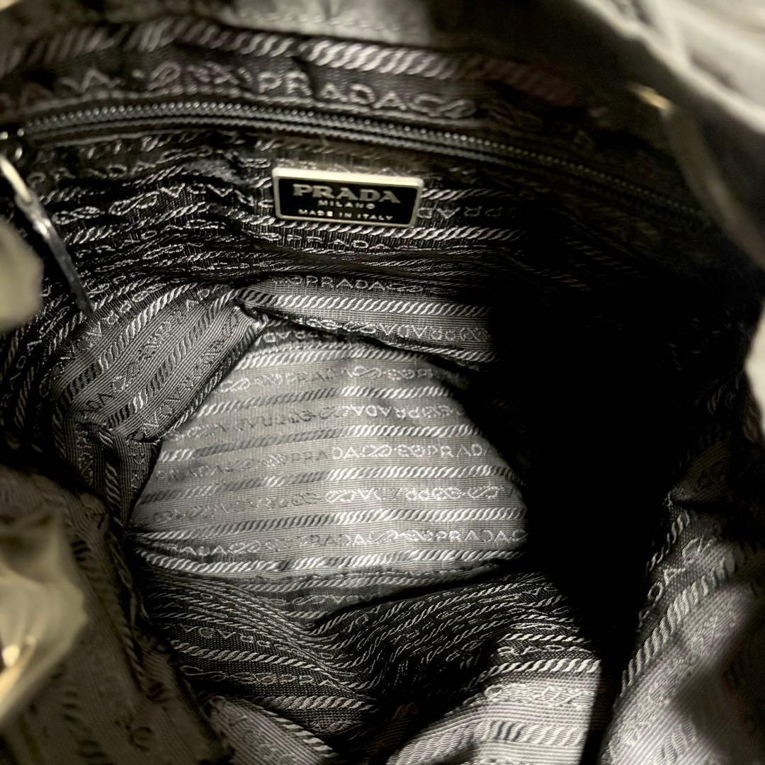 極美品　PRADA プラダ リュック バックパック 三角ロゴ　巾着 ナイロン