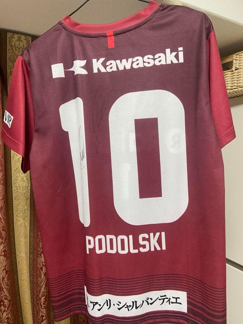 ポドルスキ サイン入りユニフォーム ポドルスキ 直筆 サイン入り