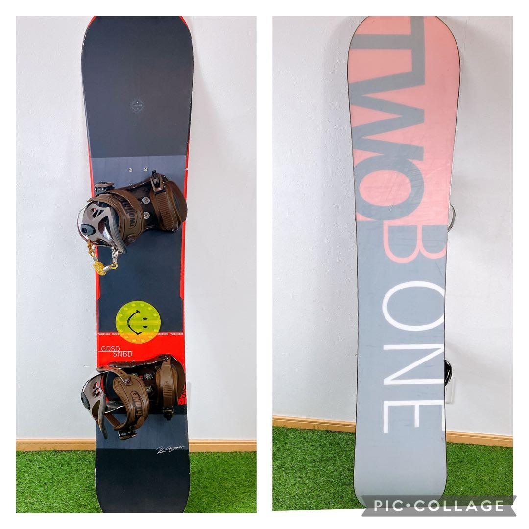 TWO B ONE メンズ　スノーボード4点セット　入門　ビギナー　151㎝