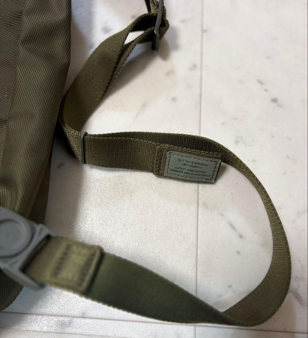 PORTER UNIT スリングショルダーバッグ　L カーキ色