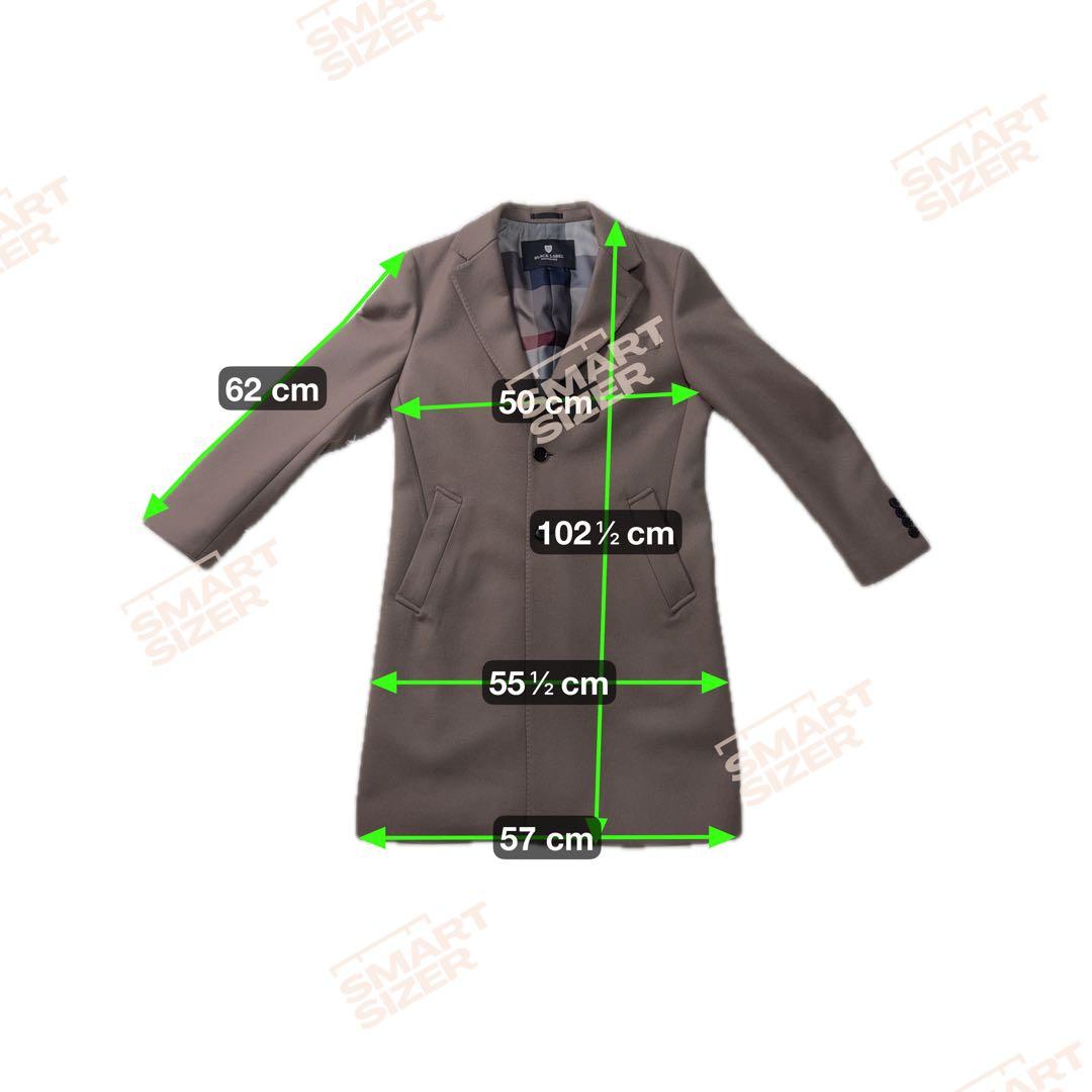 ブラックレーベルクレストブリッジ シャイニーメルトンチェスターコート Lサイズ