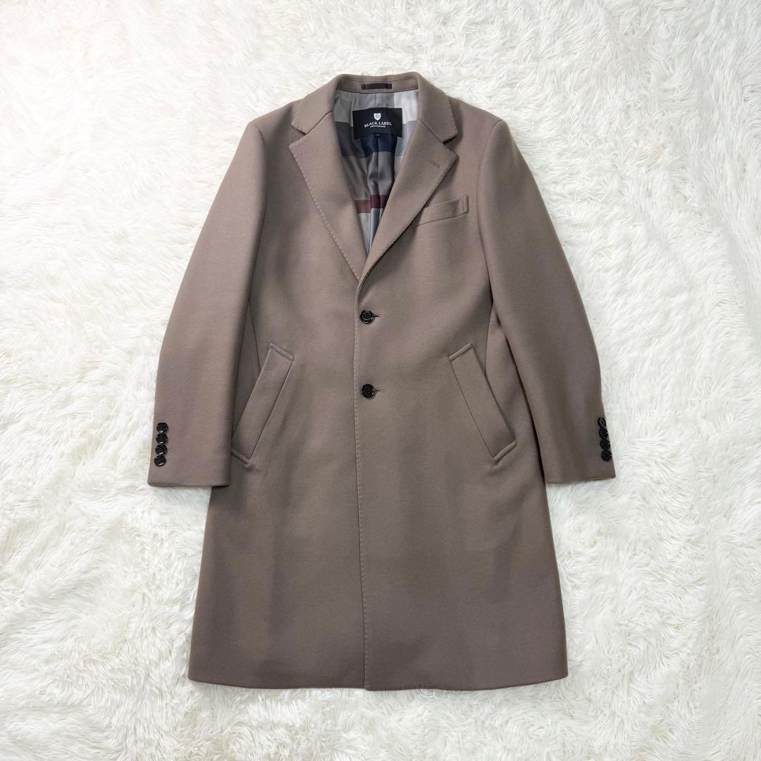 ブラックレーベルクレストブリッジ シャイニーメルトンチェスターコート Lサイズ