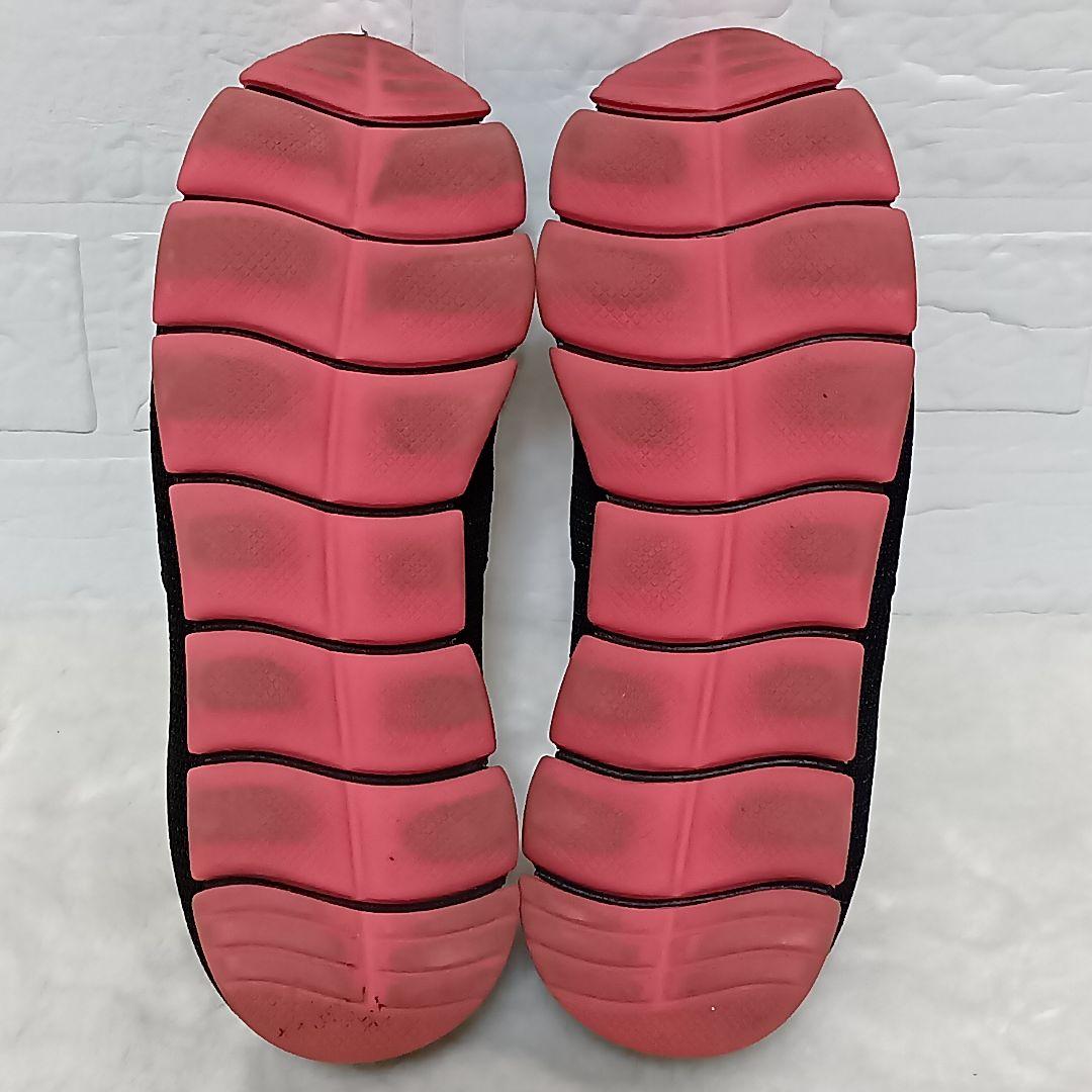 PRADA プラダメッシュスリッポンスニーカー黒ピンク25〜25.5