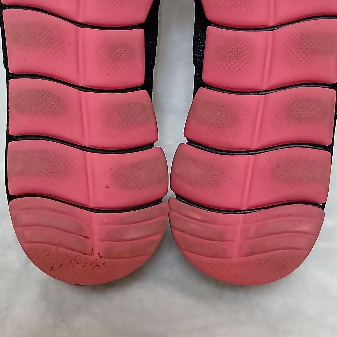 PRADA プラダメッシュスリッポンスニーカー黒ピンク25〜25.5