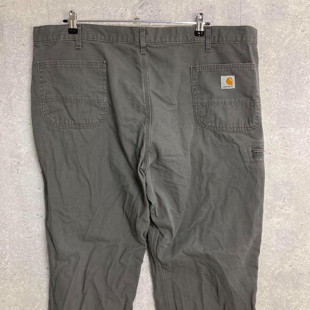 ３枚カーハート　グレー　ワークパンツ　ビックサイズ　古着　W44 L34