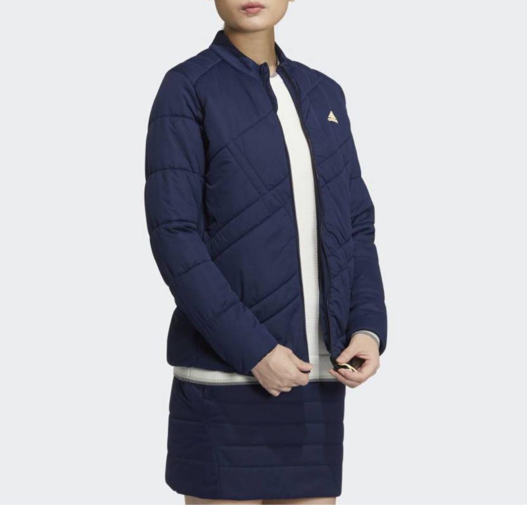 保温 中綿　ジャケット　スカート　セットアップ　秋冬　ネイビー　サイズS 新品