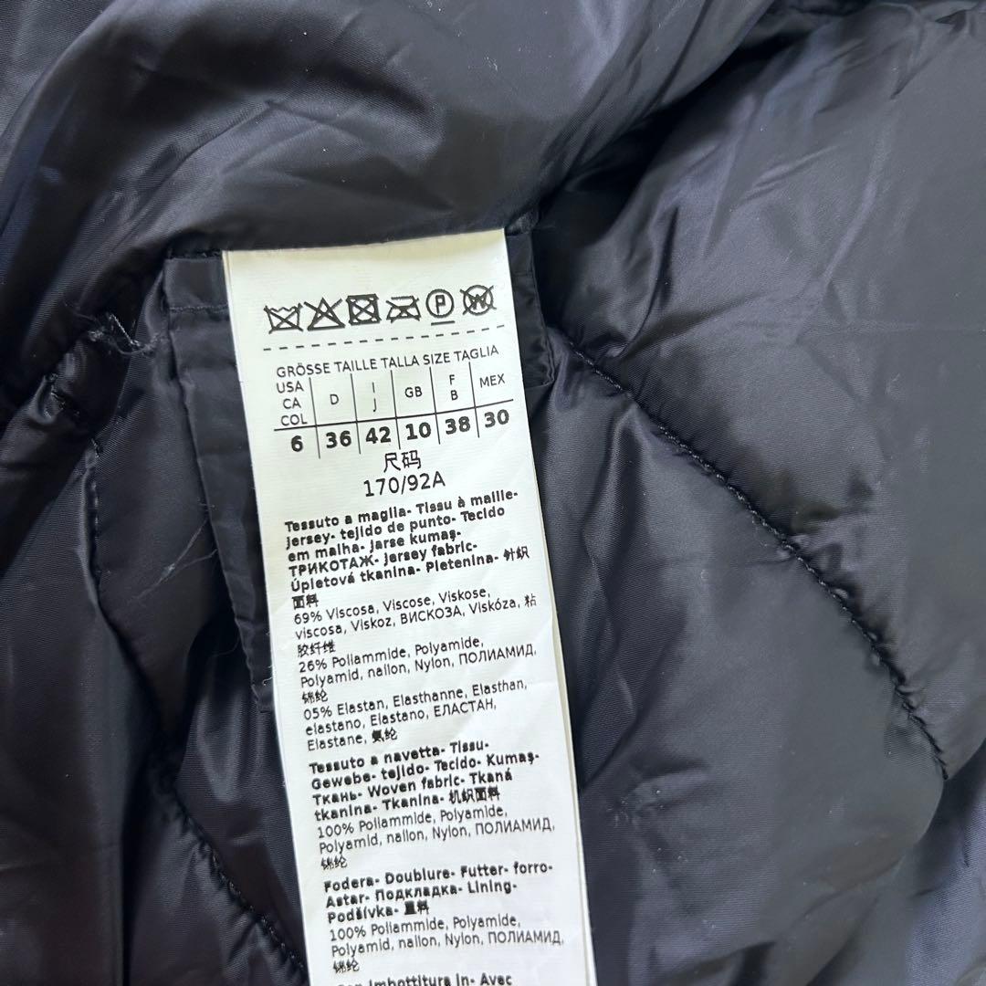 美品✨マックスマーラ✨マレーラ　切り替え フーデットコート　ダウンコート　42