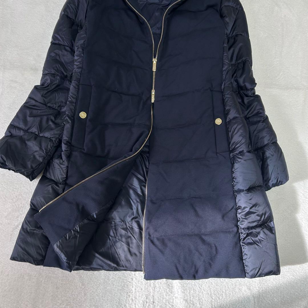 美品✨マックスマーラ✨マレーラ　切り替え フーデットコート　ダウンコート　42