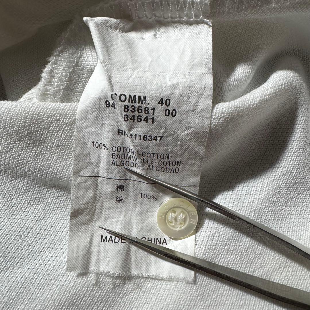 国内正規 00s モンクレール デカワッペンロゴ ポロシャツ y2k平成