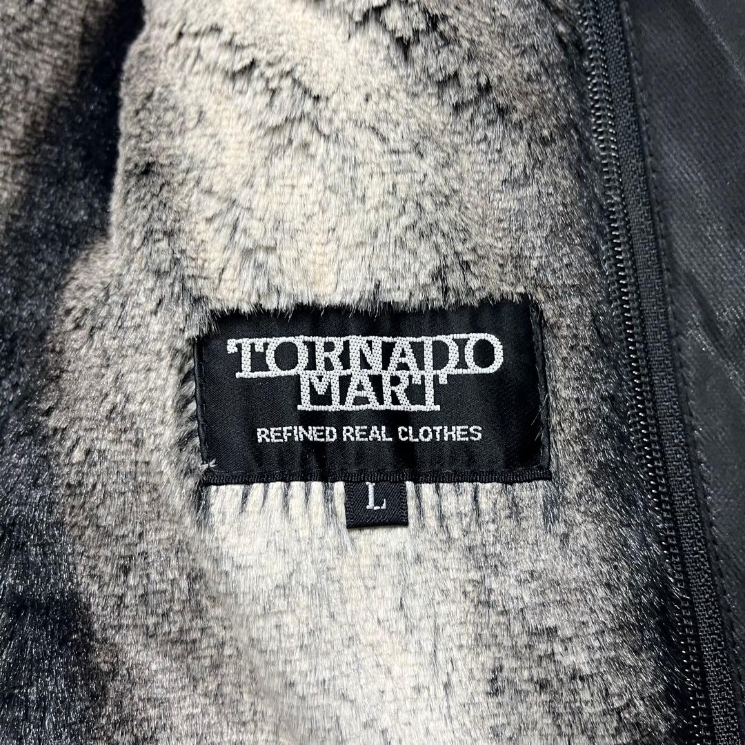 TORNADO MART リアルファージャケット　Y2K 黒　L