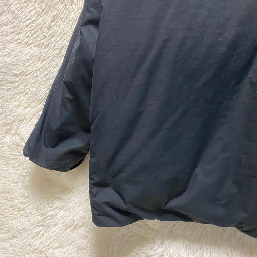 無印良品 MUJI 水を弾くスタンドカラー ダウンジャケット 撥水　L-XL 黒