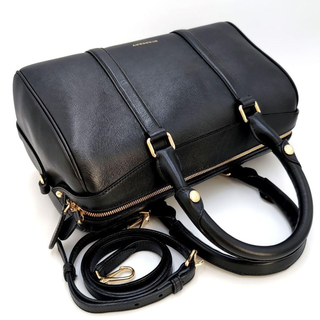 BURBERRY ボストン 2way ボウリングバッグ y2k ブラック