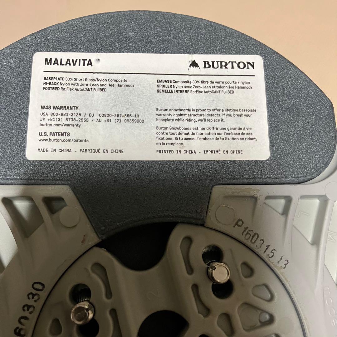 BURTON MALAVITA ビンディング Mサイズ　マラビータre:flex