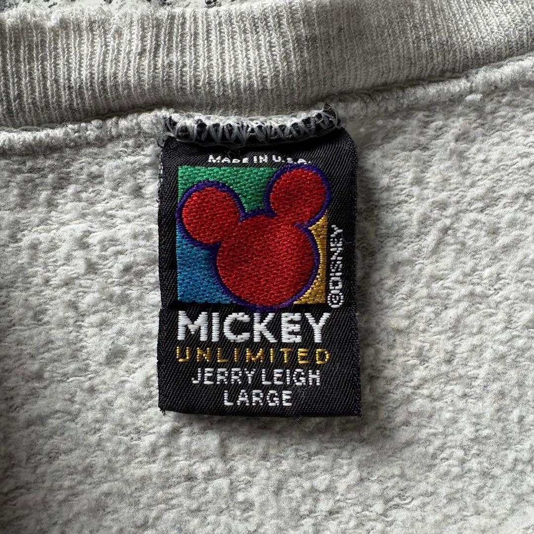 90s USA製 ディズニー　ミッキーマウス　ダメージ　ボロ襤褸　スウェット
