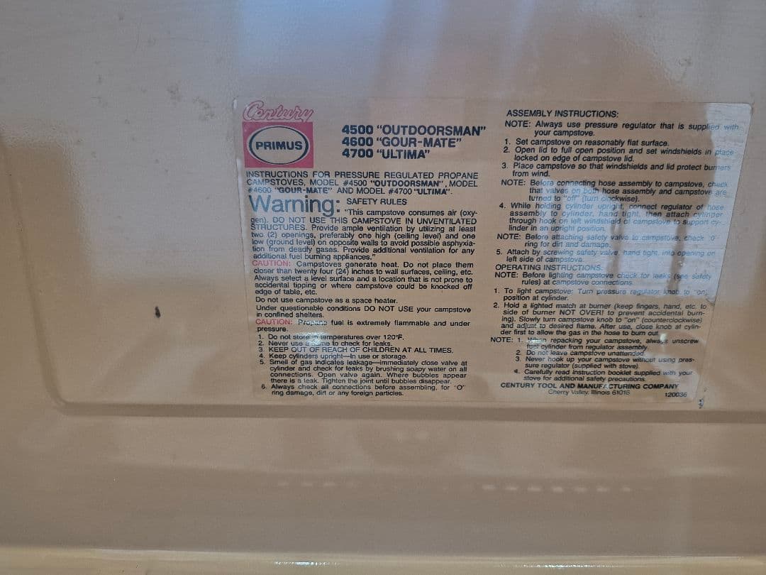 Century primus 3バーナー！vintage！！プリムス！