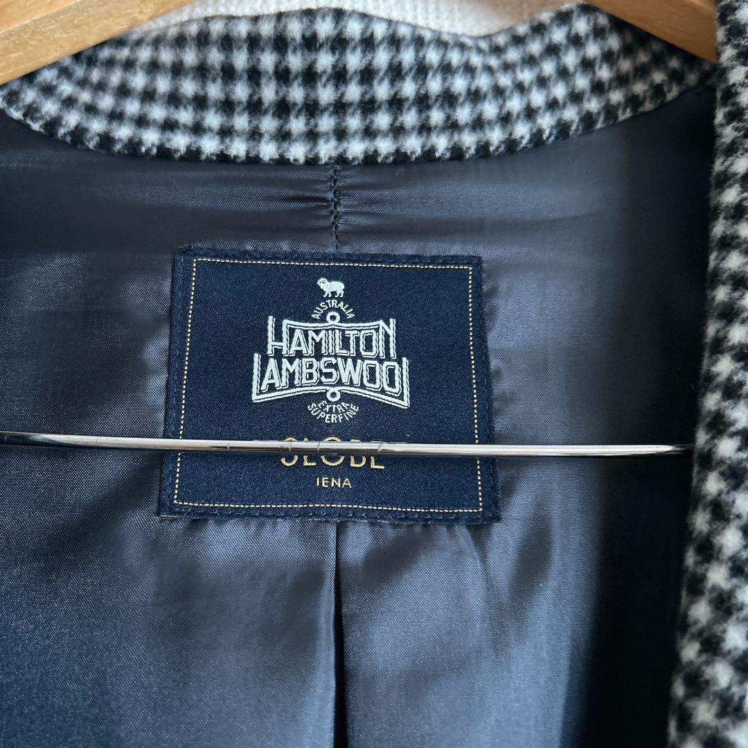 スローブイエナHAMILTONダブルフェイスウールロングコート　フリー