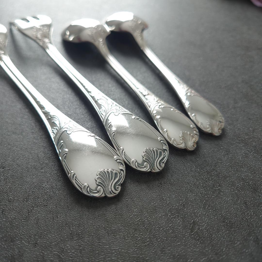 クリストフル マルリー ケーキフォーク コーヒースプーン 計4点