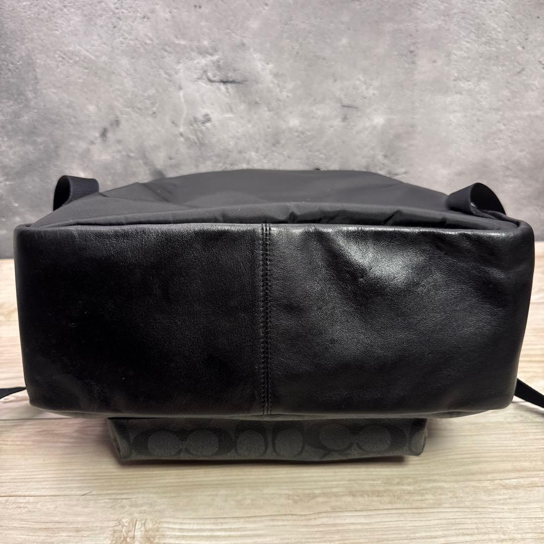 ✨美品 COACH コーチ リュックサック シグネチャー ブラック A4可