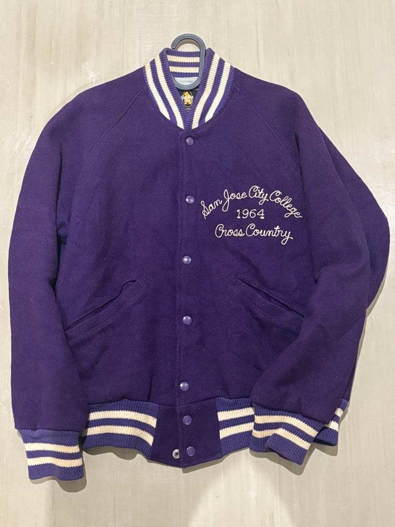 vintage 60s 刺繍スタジャン　golden bear 1964USA