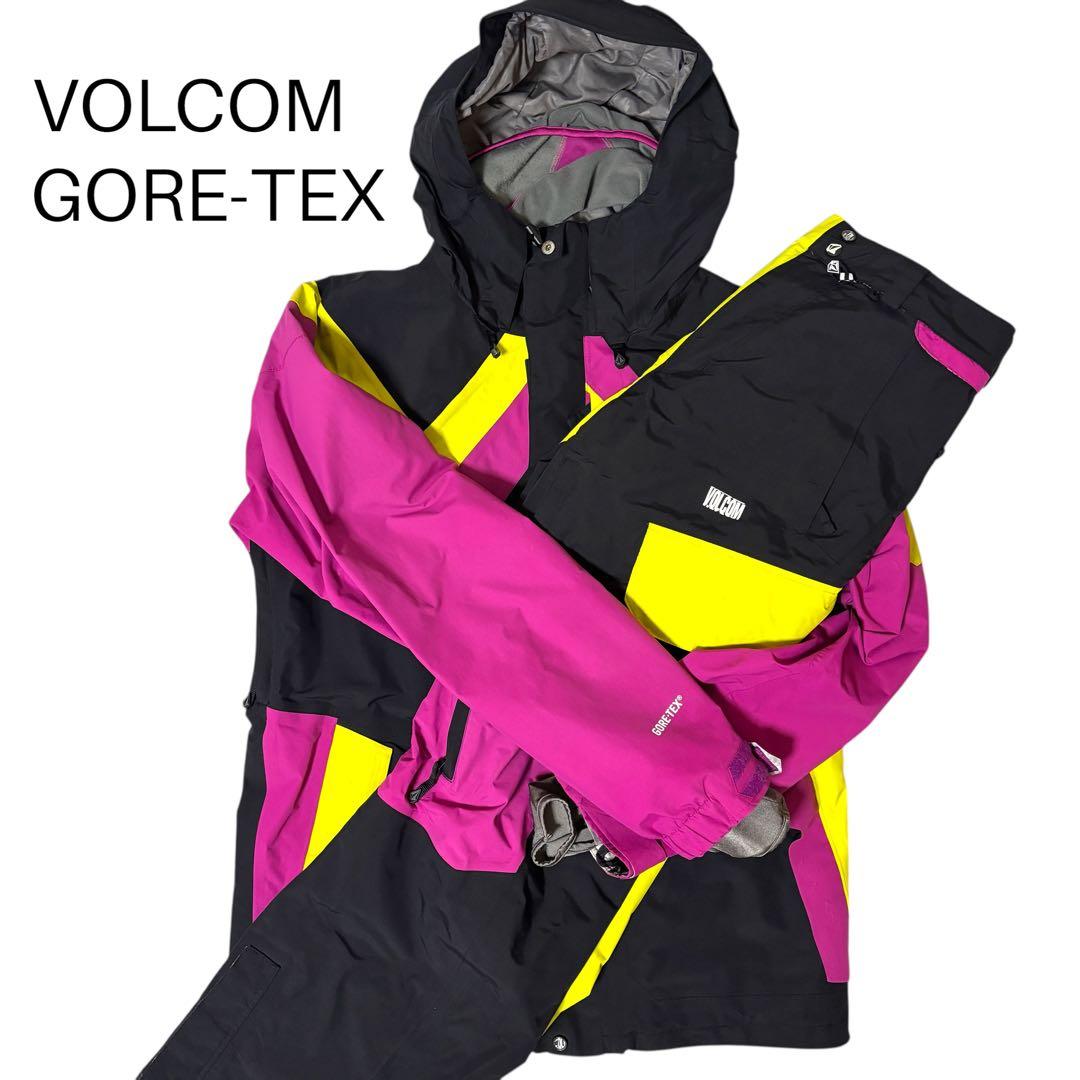 【美品】ボルコム　上下セット　ゴアテックス　上L レディース　下M メンズ