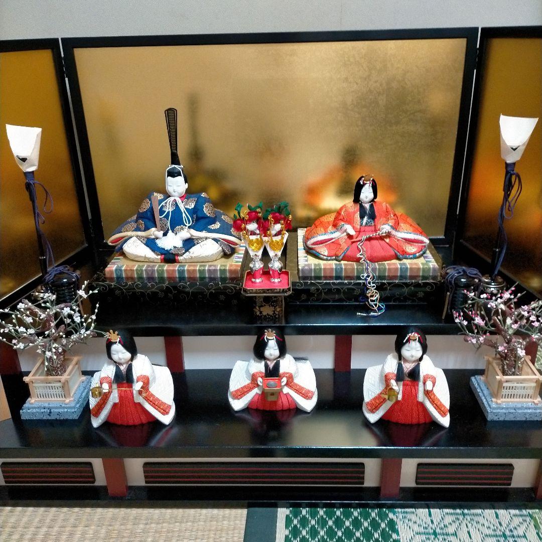 江戸木目込人形　九重雛　一秀作