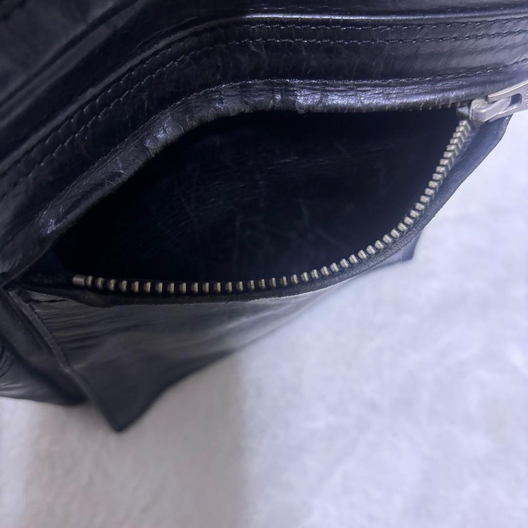 名作廃盤【PORTER】スクエア オールレザー ウエストポーチ ボディ