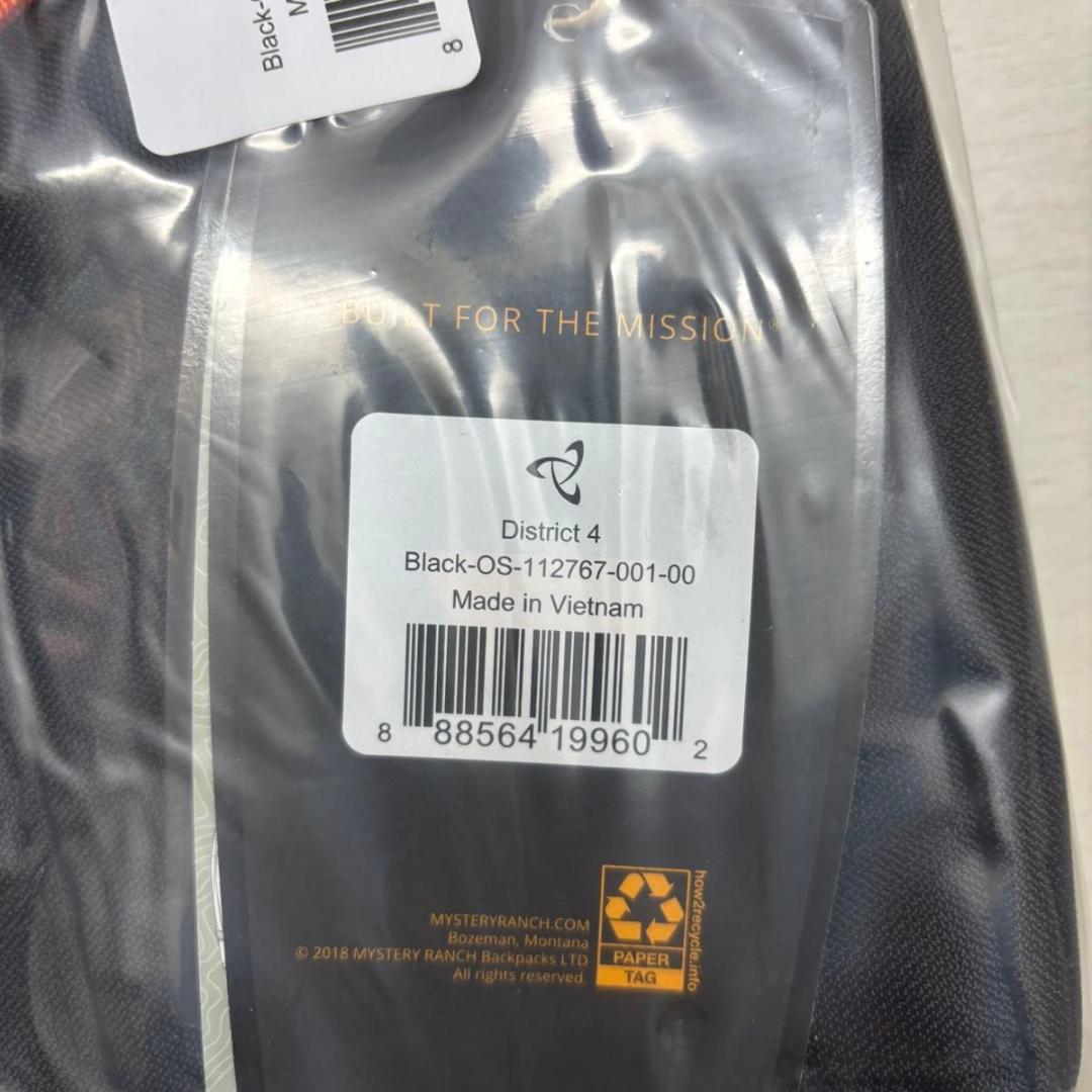 【新品】ミステリーランチ ショルダーバッグ ディストリクト4 ブラック