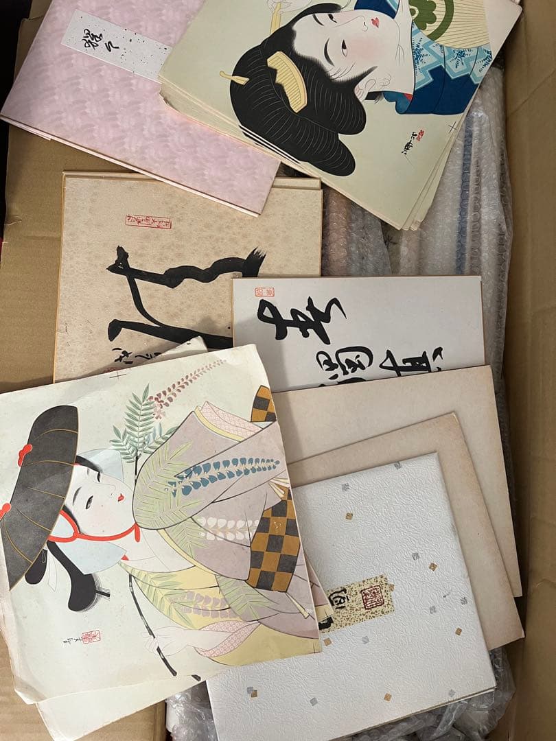 掛軸まとめて30本 ＆他色紙、（日本画 書 山水 中国書画 大幅 ）など！