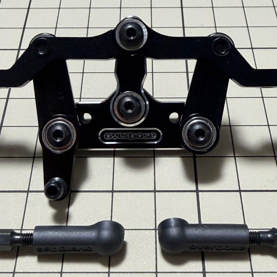 OVERDOSE トリプルリンク ステアリングワイパーセット ガルム ブラック