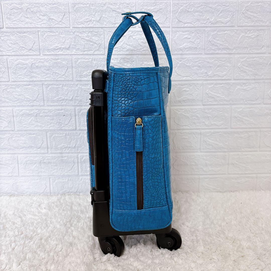 未使用　SWANY スワニー キャリーバッグ キャリー カート クロコ 型押し