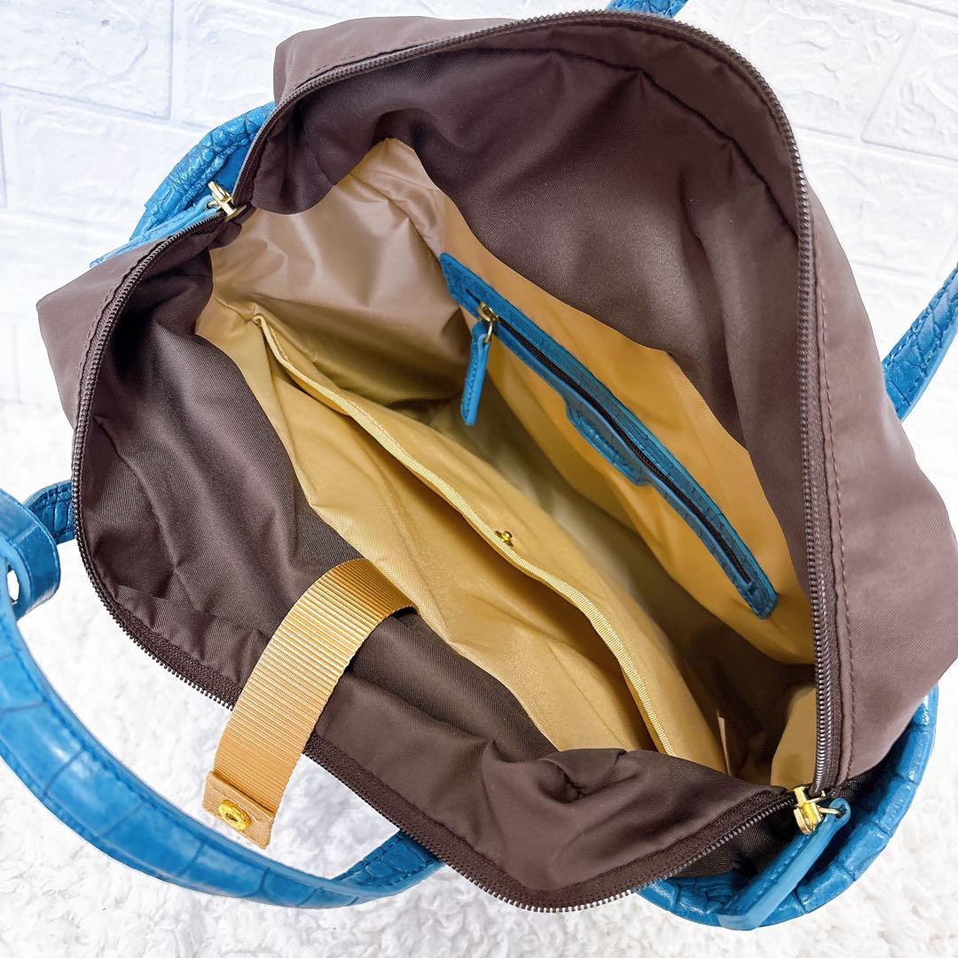 未使用　SWANY スワニー キャリーバッグ キャリー カート クロコ 型押し