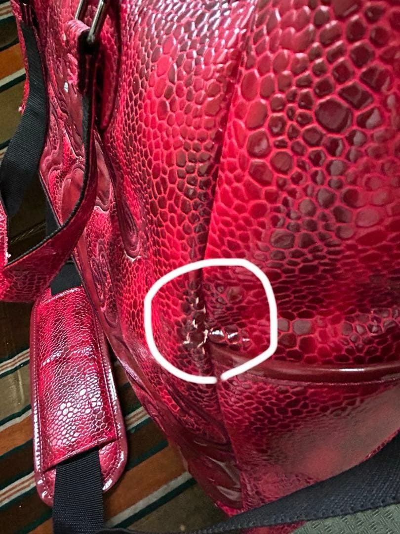 ダンスウィズドラゴン ボストンバックショルダー付レッド