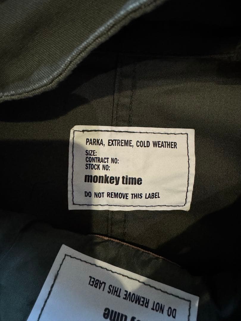 Monkey Time オリーブグリーン モッズコート