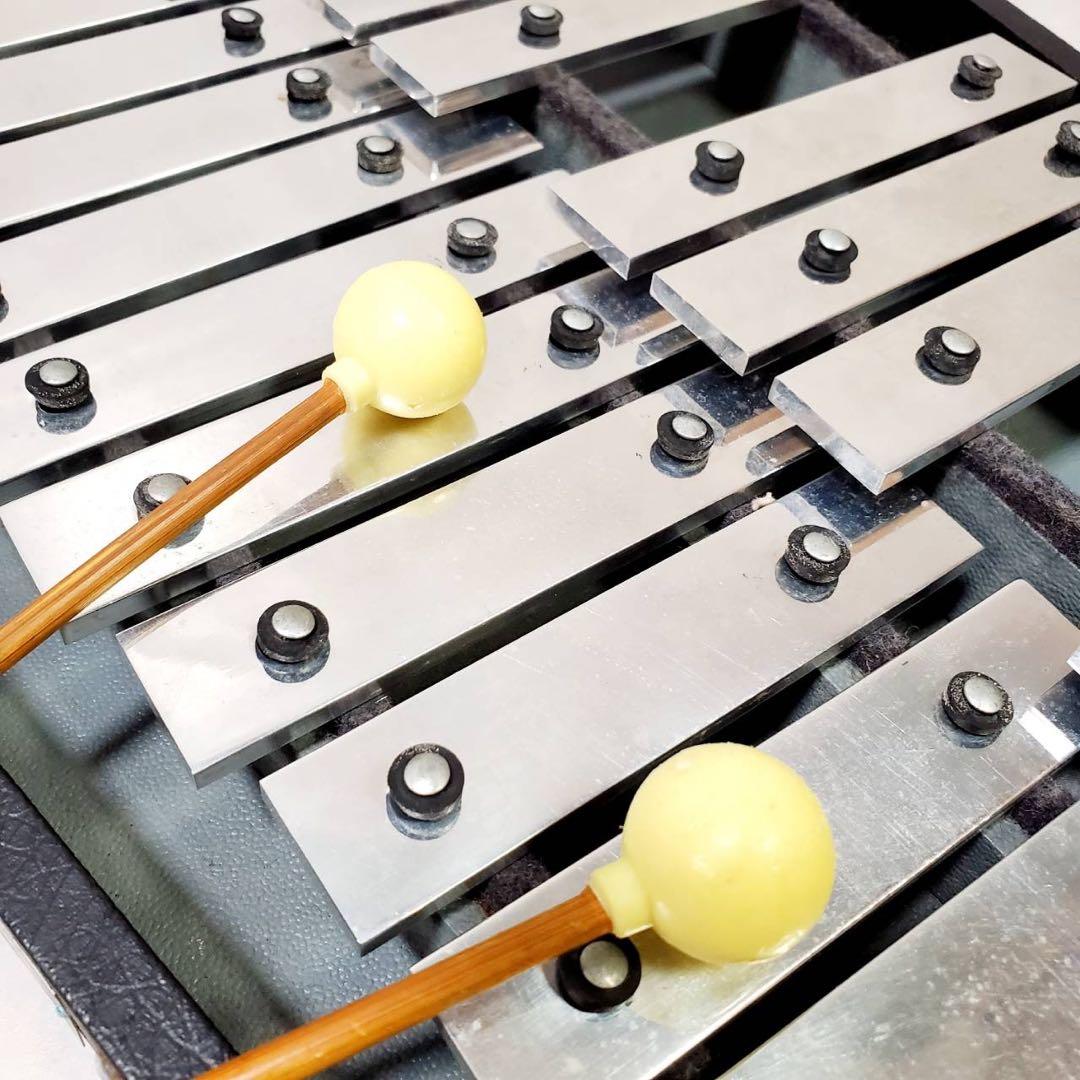 Saito サイトウ グロッケン 鉄琴 32鍵 ハードケース マレット付 - メルカリ