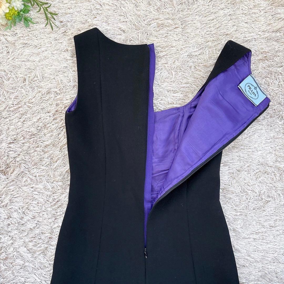 PRADA プラダ ワンピース ノースリーブ ドレス マーメイド 38S