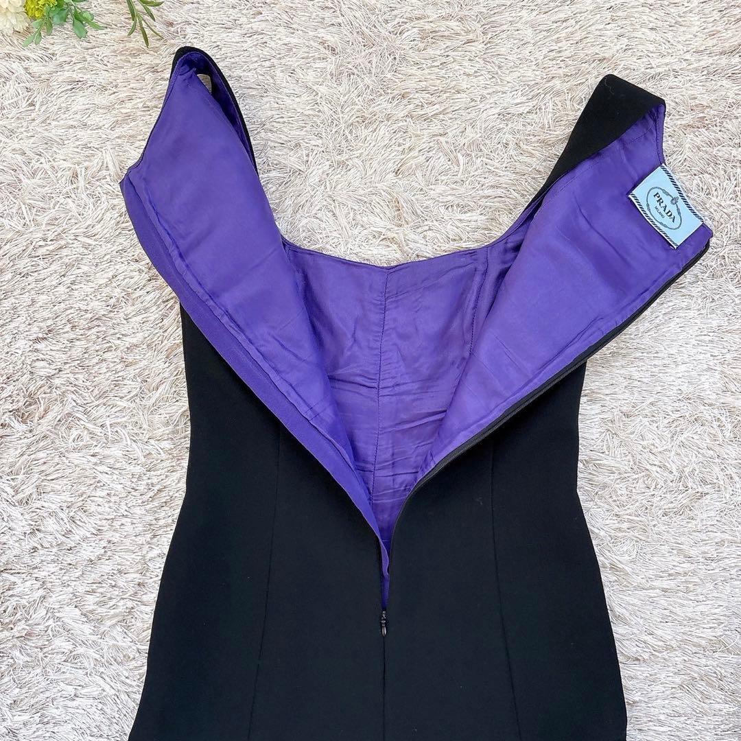 PRADA プラダ ワンピース ノースリーブ ドレス マーメイド 38S