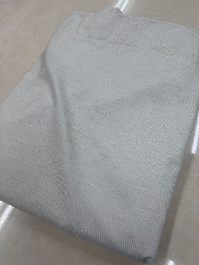 オーダーメイド幅300センチ高さ220センチ ホワイト 無地 ドレープ