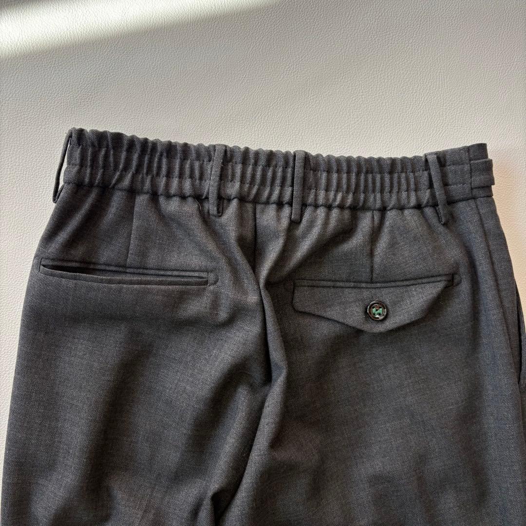 ベルウィッチ BERTOベルト テクノウールバックシャーリングテーパードパンツ