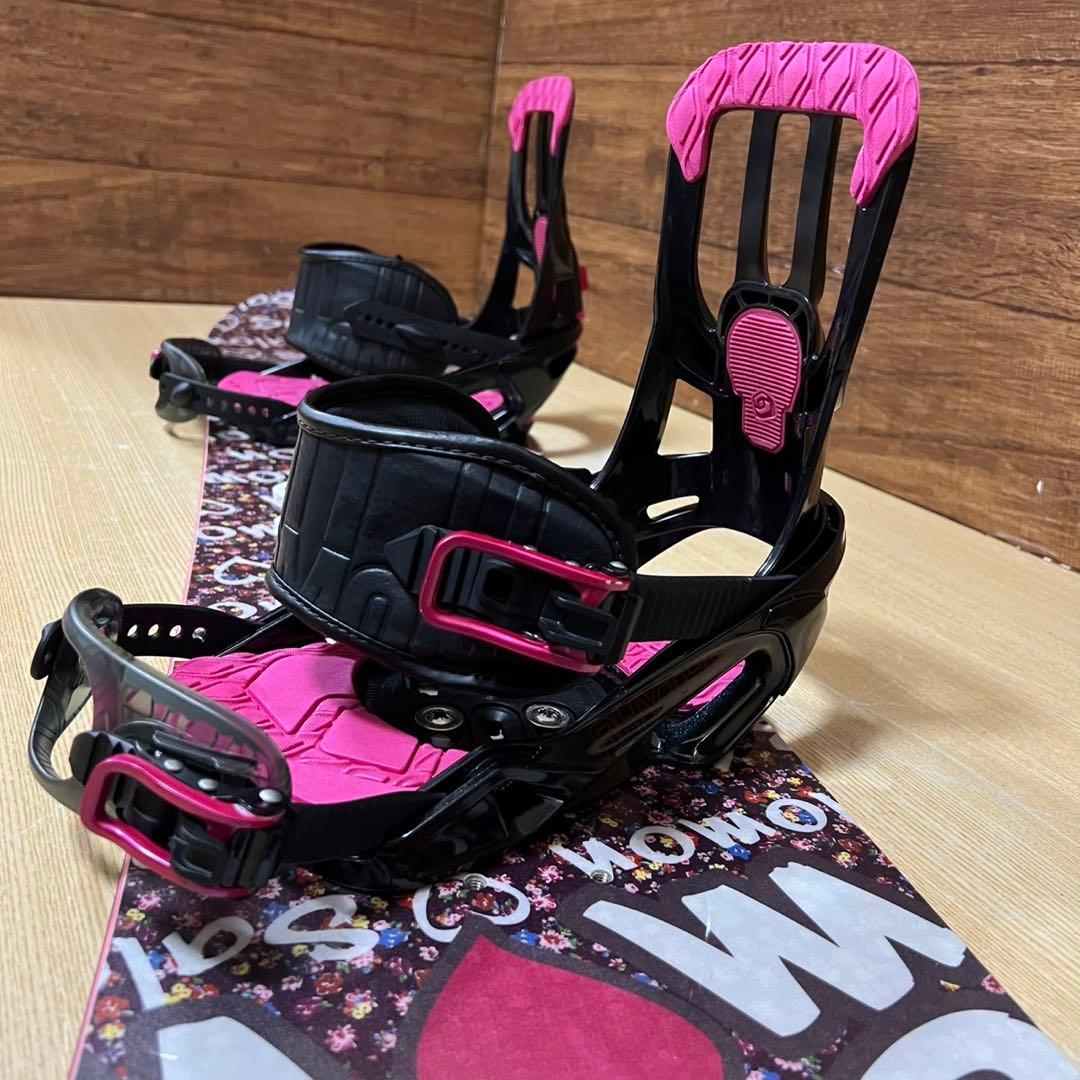 極美品 SALOMON サロモン　初心者オススメ　レディース スノーボード3点