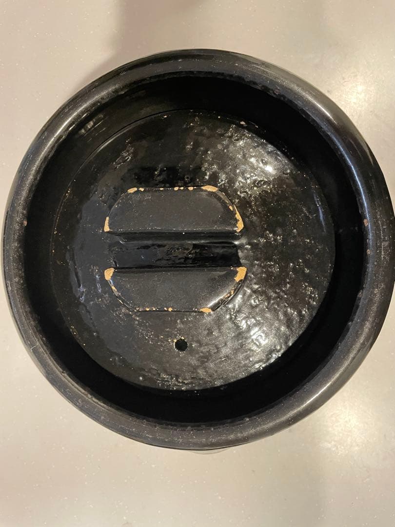 《雲井窯》御飯鍋　黒楽 三合 炊き