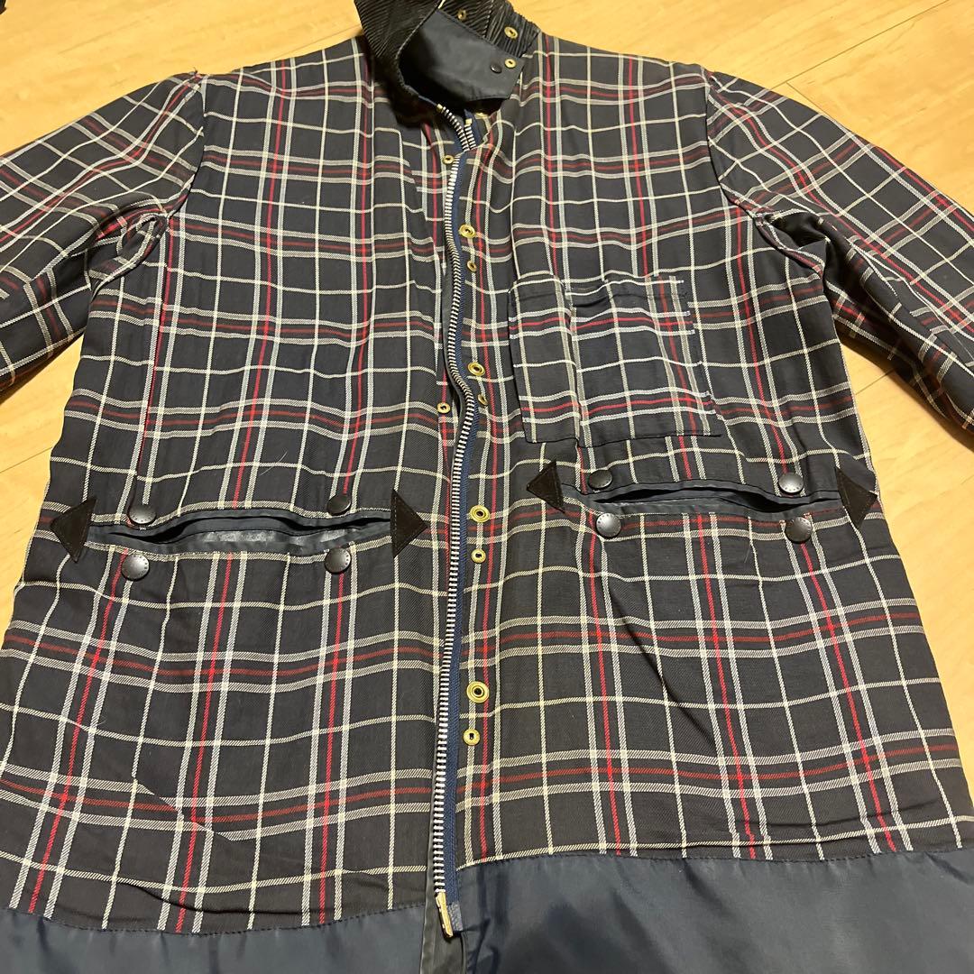 Barbour Border C40 Navy 英国製 ビンテージ ボーダー