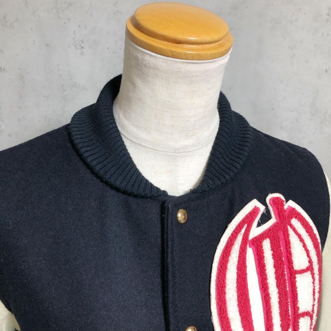 Q♡ レディース ラムレザー スタジャン ネイビー - メルカリ