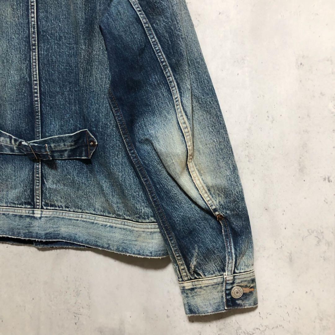 美品　TMT HQ デニムジャケット　ヴィンテージ加工　大戦モデル　Lサイズ