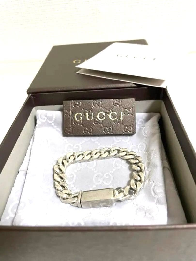 【SALE！！】グッチブレスレット 箱付GUCCI 喜平　インターロッキング