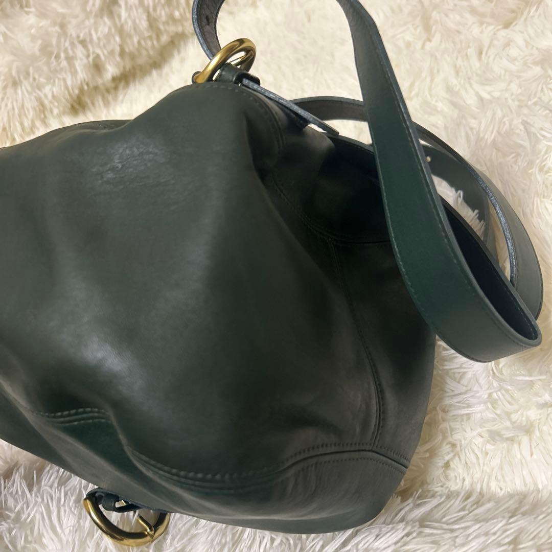 希少 美品　OLD COACH オールドコーチ リュック グリーン USA製